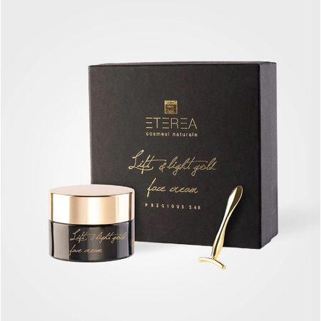 ETEREA PRECIOUS LIFT & LIGHT Gold Face Cream + Tool 50ml