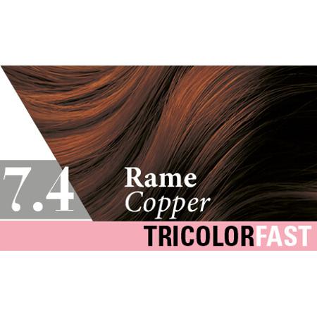 TRICOLOR FAST Tinta 7.4 RAME 232ml Colorazione Rapida