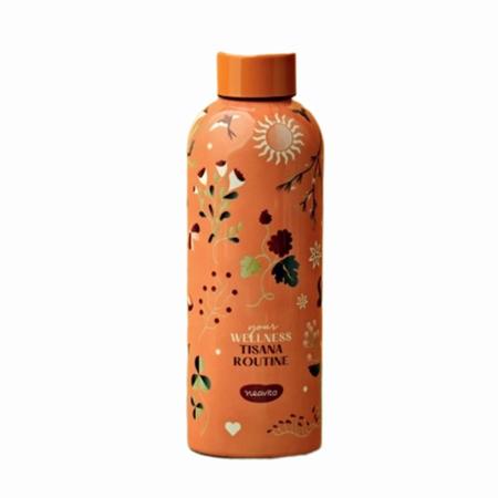 NEAVITA - Bottiglia Thermos Arancione Tisana Routine 500ml