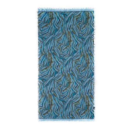 INNBAMBOO foulard DE KOONING 17 Azzurro